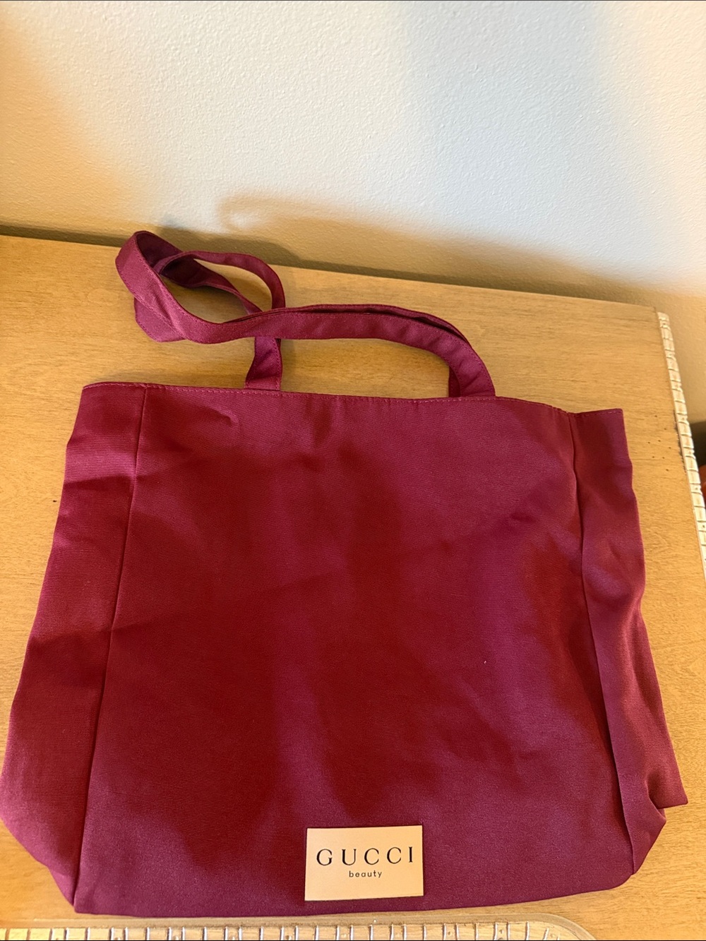 NWOT Gucci Beauty Burgundy Tote Bag - VIP Gift